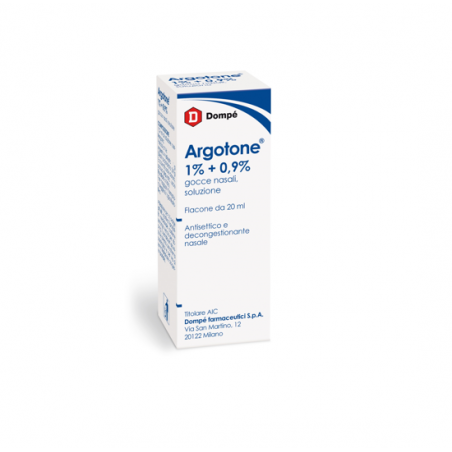 Argotone Gocce Nasali Farmaco Antisettico e Decongestionante 20 ml Dompè