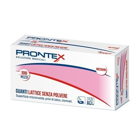 Safety Prontex Guanto In Lattice Senza Polvere Medio 100 Pezzi