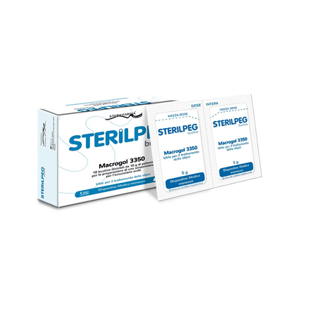 Sterilfarma Sterilpeg Macrogol 3350 10 Bustine Bipartite 10 G