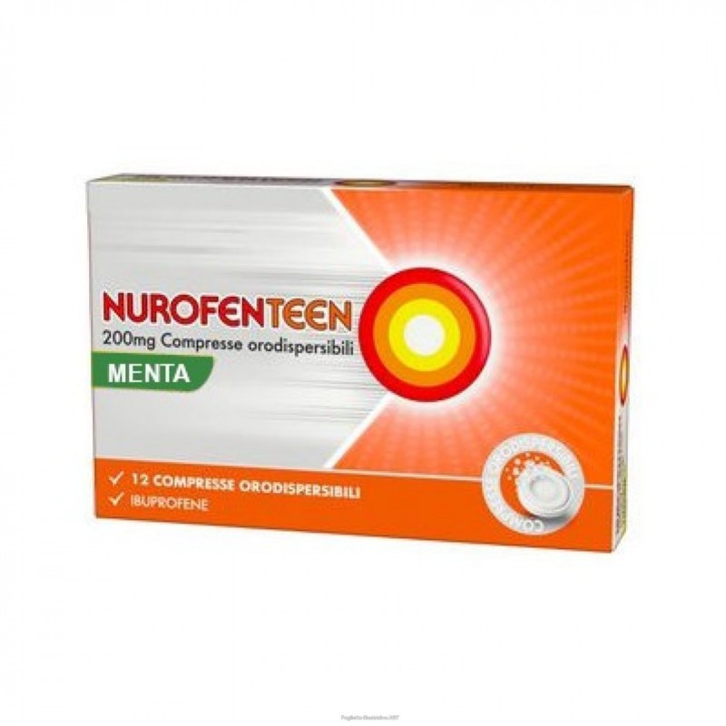 Reckitt Benckiser H. Nurofenteen 200 Mg Compresse Orodispersibili Menta Ibuprofene