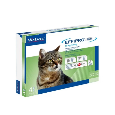 Virbac Effipro Duo 50 Mg/60 Mg Soluzione Spot-on Per Gatti