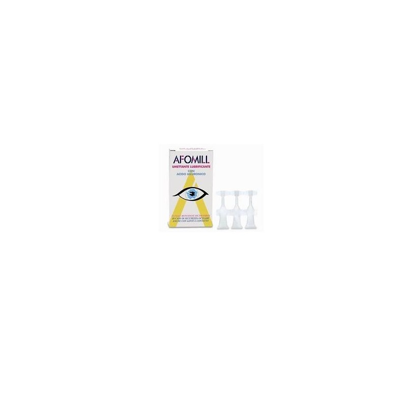 Montefarmaco Otc Afomil Umettante Lubrificante Gocce Oculari 10 Fiale 0,5 Ml