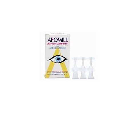 Montefarmaco Otc Afomil Umettante Lubrificante Gocce Oculari 10 Fiale 0,5 Ml