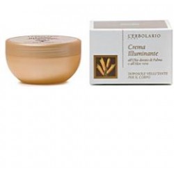 L'Erbolario Crema Illuminante Doposole Vellutante Corpo 200 ml con Glitter