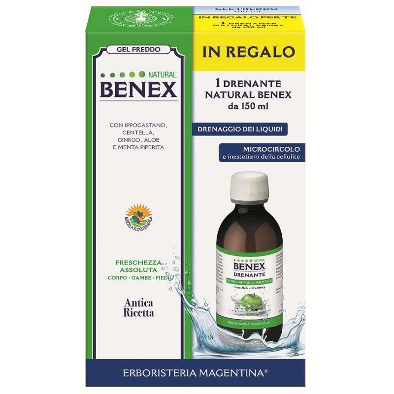 Erboristeria Magentina Benex Gel 200 Ml + Drenante 150 Ml