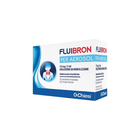 Fluibron per Aerosol Farmaco Mucolitico Fluidificante 20 Flaconcini da 2 ml