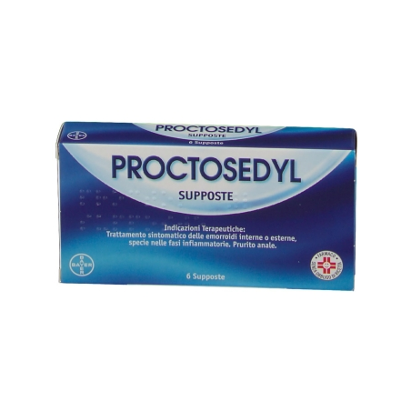 Bayer Proctosedyl Supposte Idrocortisone Acetato, Benzocaina , Esculina, Benzalconio Cloruro