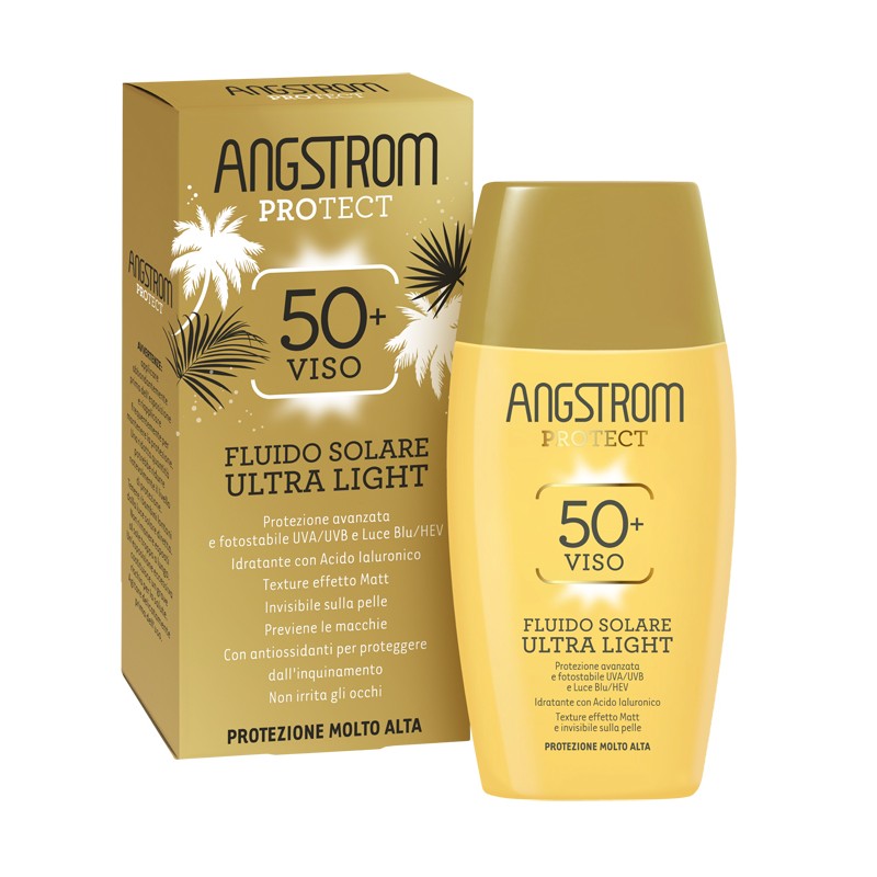 Perrigo Italia Angstrom Fluido Solare Viso Ultra Light Spf 50+ 40 Ml