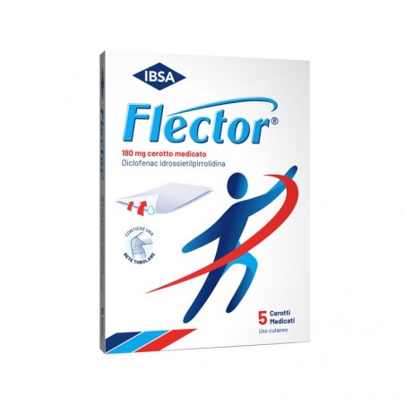 Flector Cerotto Medicato Antidolorifico 180 mg Diclofenac 5 Cerotti