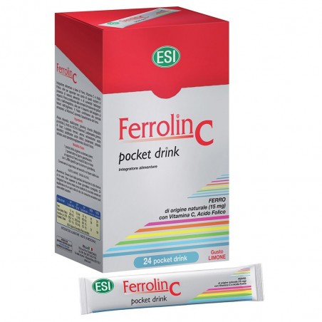 Esi Ferrolin C Pocket Drink 24 Bustine