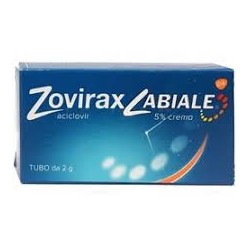 Zovirax Labiale Crema 5% Aciclovir Farmaco per Herpes Labiale 2 grammi