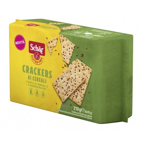 Dr. Schar Schar Crackers Cereali Senza Lattosio 6 Monoporzioni Da 35 G