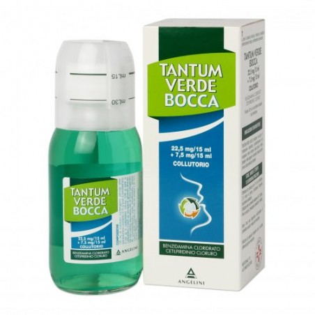 Tantum Verde Bocca Collutorio Farmaco Antinfiammatorio per le Gengive 120 ml