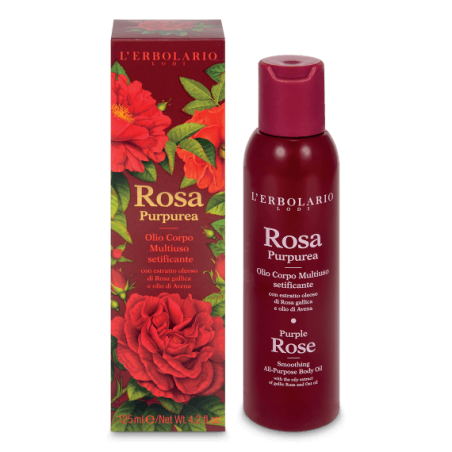 L'erbolario Rosa Purpurea Olio Corpo Multiuso Setificante 125 Ml