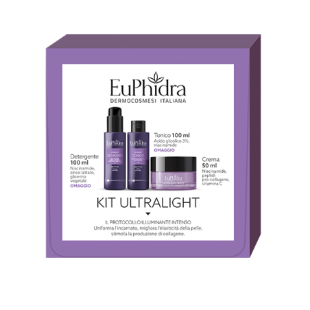 Euphidra Kit Ultralight con Crema 50 ml + Detergente 100 ml + Tonico 100 ml