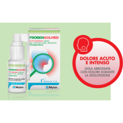 FrobenGolmed Spray Orale 0,875% Flurbiprofene Antidolorifico 15 ml Mal di gola forte