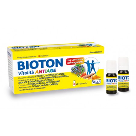 Sella Bioton Vitalita' Anti Age 14 Flaconcini Da 10 Ml