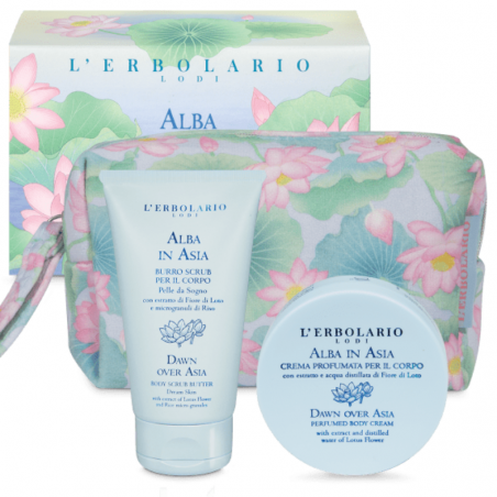 L'erbolario Alba In Asia Beauty Pochette Pelle Da Sogno 1 Burro Scrub 50 Ml + 1 Crema Corpo 75 Ml