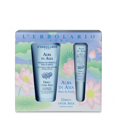 L'erbolario Alba In Asia Kit Mani Da Favola 1 Crema Mani 50 Ml + 1 Olio Cuticole 7,5 Ml