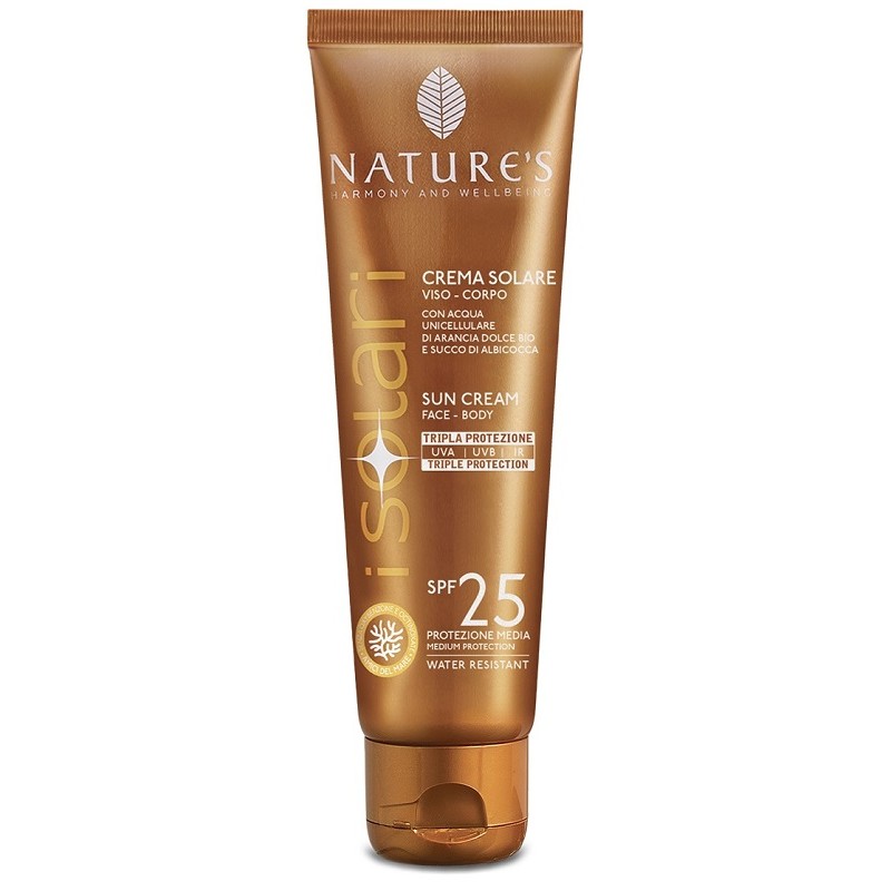 Nature's I Solari Crema Viso Corpo Spf 25 Travel Size 75 ml Formato da viaggio