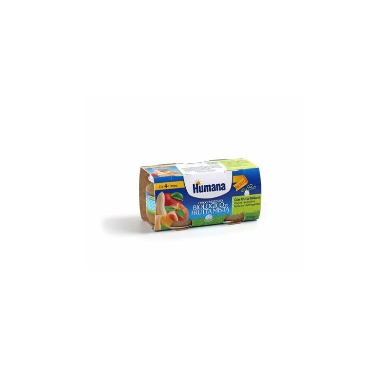 Humana Italia Humana Omogeneizzato Frutta Mista Bio 2 Vasetti 100 G