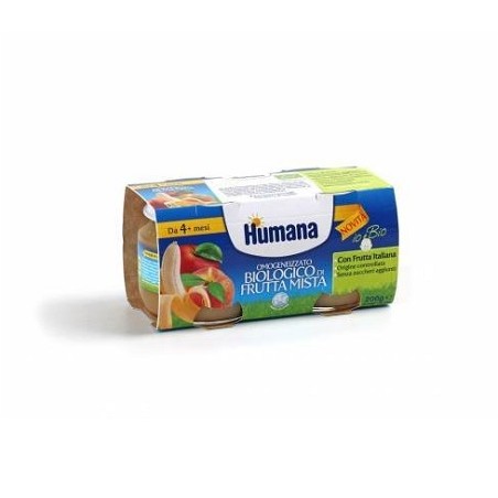 Humana Italia Humana Omogeneizzato Frutta Mista Bio 2 Vasetti 100 G