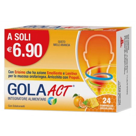 F&f Gola Act Miele Arancia 24 Compresse Orosolubili