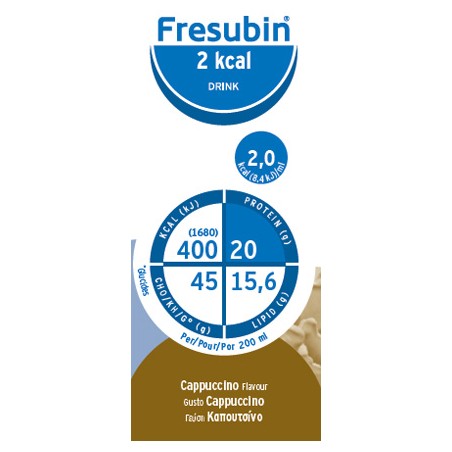 Fresenius Kabi Italia Fresubin 2 Kcal Drink Cappuccino 4 Flaconi X 200 Ml