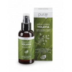 Purae Volavia Spray Corpo Antizanzare Naturale Biologico 100 ml Repellente Naturale
