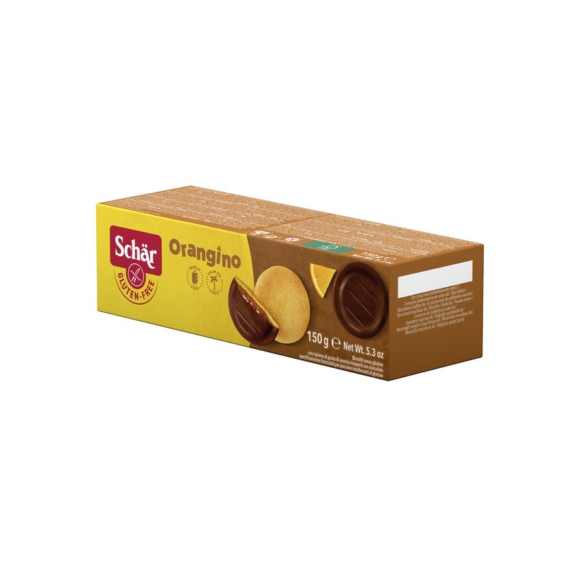 Schar Orangino Biscotti Con Ripieno Al Gusto Di Arancia Ricoperti Con Cioccolato 150 G