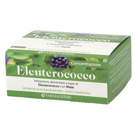 Farmaderbe Eleuterococco 20 Flaconcini Da 10 Ml