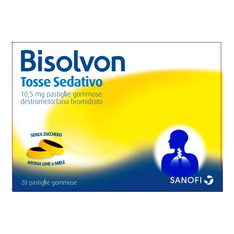 Opella Healthcare Bisolvon Tosse Sedativo 10,5 Mg Pastiglie Gommose Destrometorfano Bromidrato