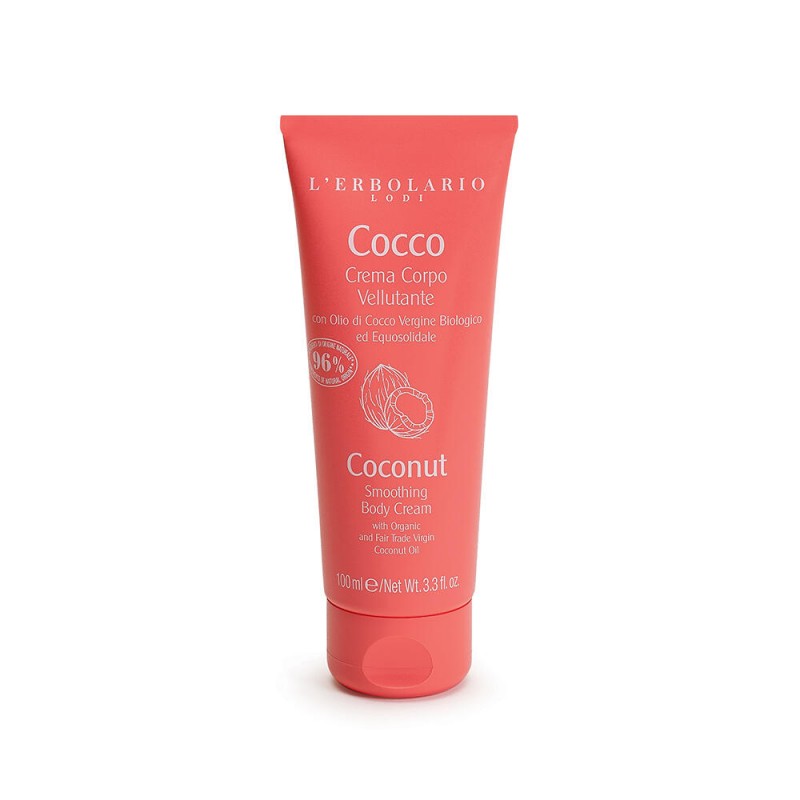 L'Erbolario Cocco Crema Corpo Vellutante e Profumata Travel Size 100 ml