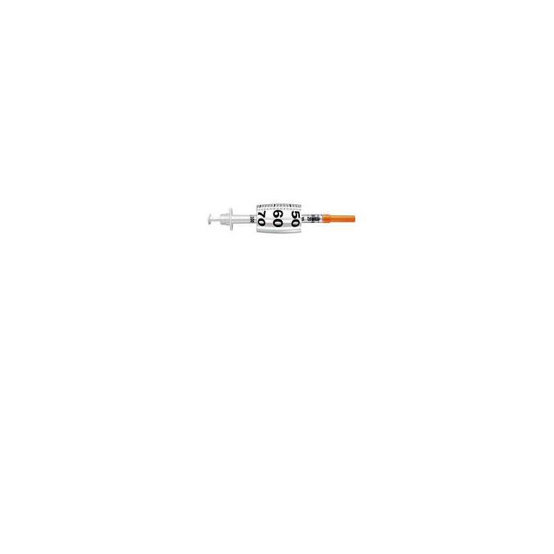 Pikdare Siringa Per Insulina Pic Insumed 1 Ml 100 Ui Ago Gauge 30 Lunghezza 8 Mm Senza Spazio Morto 3 Sacchetti Da 10 Pezzi