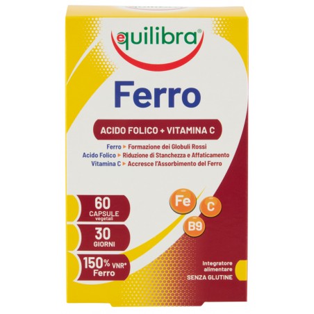 Equilibra Ferro Con Acido Folico + Vitamina C 60 Capsule