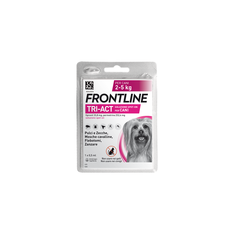 Boehringer Ingelheim Frontline Tri-act Soluzione Spot-on Per Cani Di 2-5 Kg