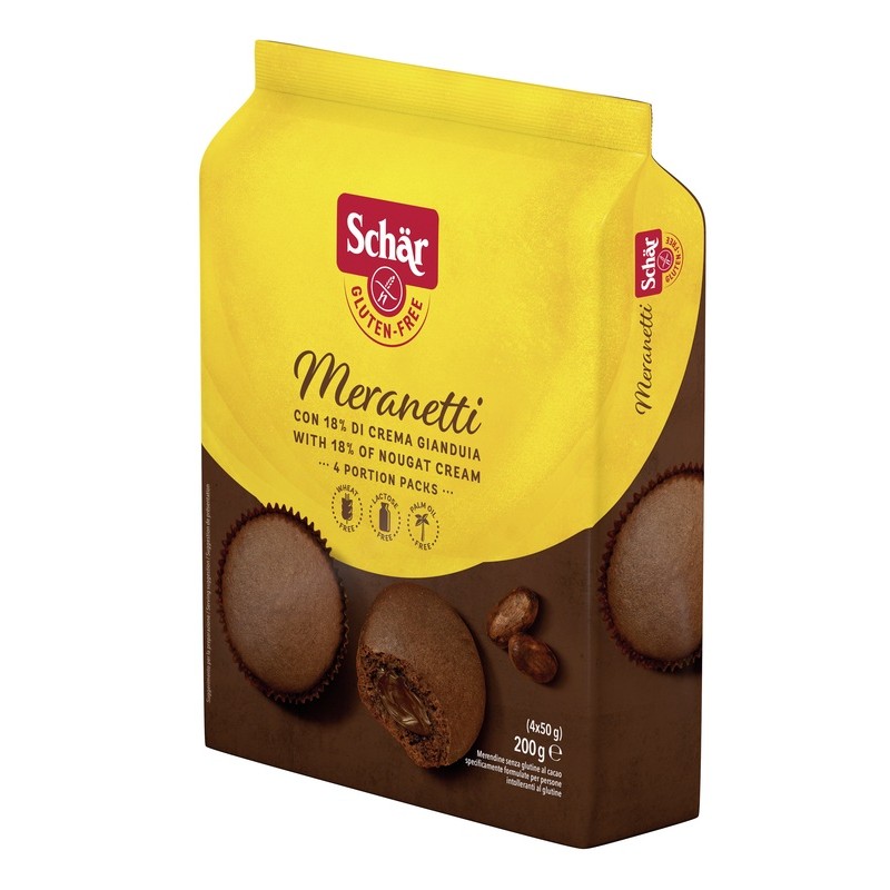 Schar Meranetti Con Crema Gianduia 4 Pezzi Da 50 G