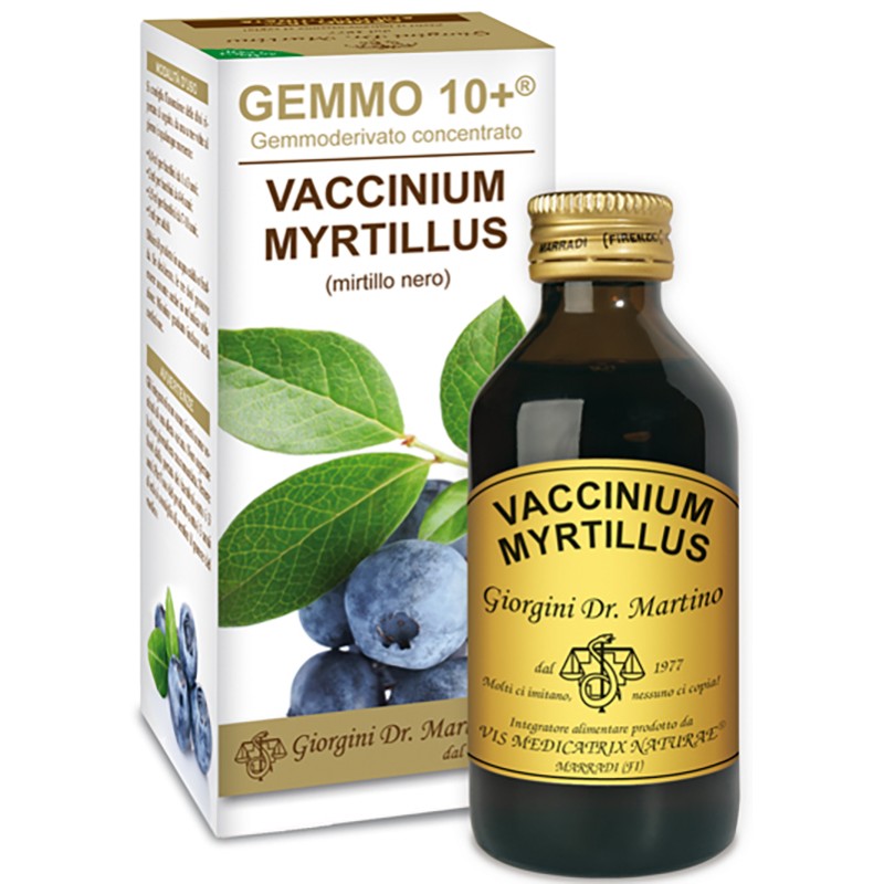 Dr. Giorgini Gemmo 10+ Gemmoderivato Concentrato Vaccinium Myrtillus Mirtillo Nero Senza Alcool 100 Ml