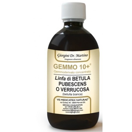 Dr. Giorgini Gemmo 10+ Betulla B Linfa 500 Ml Liquido Analcolico