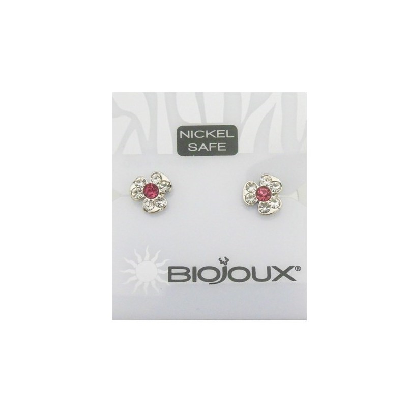 Biojoux Orecchini Crystal Rose Flower 8 mm BJT 942