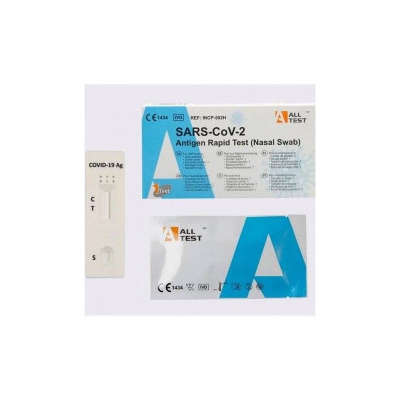 Artdesigns Test Antigenico Rapido Covid-19 Alltest Autodiagnostico Determinazione Qualitativa Antigeni Sars-cov-2 In Tamponi Nas