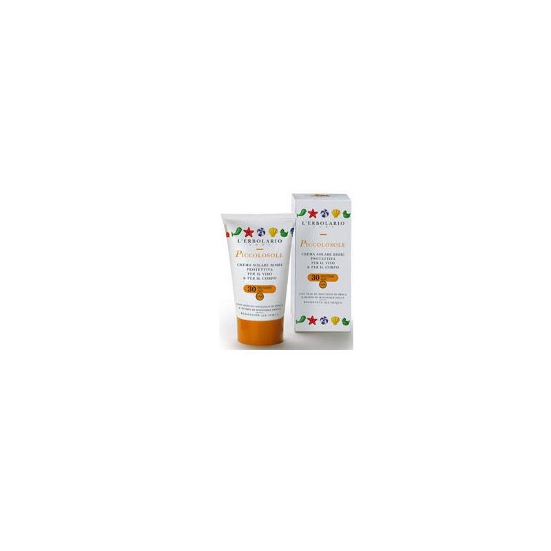 L'Erbolario Piccolosole Crema Solare Bimbi SPF30 Protettiva Viso e Corpo 125 ml Protezione alta Bambini