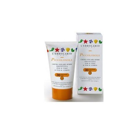 L'Erbolario Piccolosole Crema Solare Bimbi SPF30 Protettiva Viso e Corpo 125 ml Protezione alta Bambini