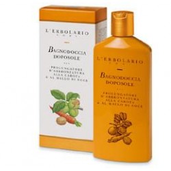 L'Erbolario Bagnodoccia Doposole Prolungatore Abbronzatura 375 ml con Carota e Mallo di Noce