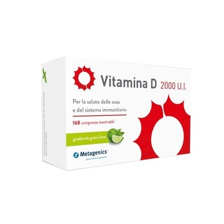 Metagenics Belgium Bvba Vitamina D 2000 Ui 168 Compresse Masticabili