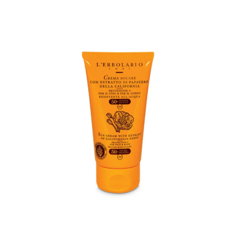 L'Erbolario Crema Solare Viso e Corpo SPF50+ Travel Size 75 ml Formato da Viaggio