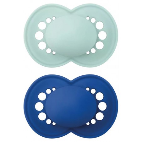 Mam Baby Mam Succhietto Original Night 16+ Silicone Maschio 2 Pezzi