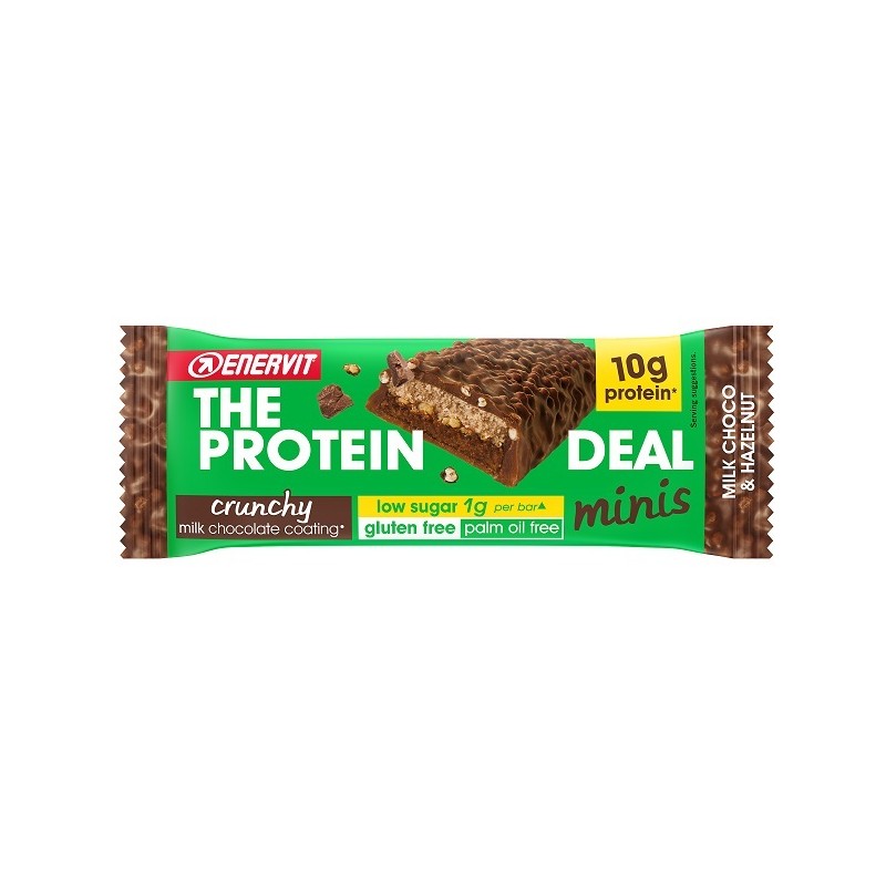 Enervit Protein Deal Minis Crunchy Hazelnut 33 g Barretta Proteica Snack