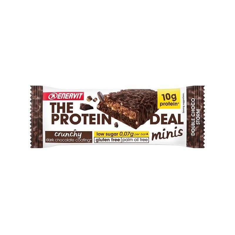 Enervit Protein Deal Minis Crunchy Double Choco 33 g Barretta Proteica Snack