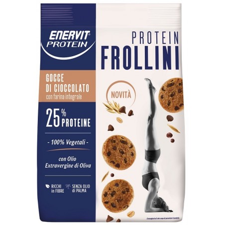 Enervit Frollino Integrale con Gocce Cioccolato 25% Proteine 200 grammi